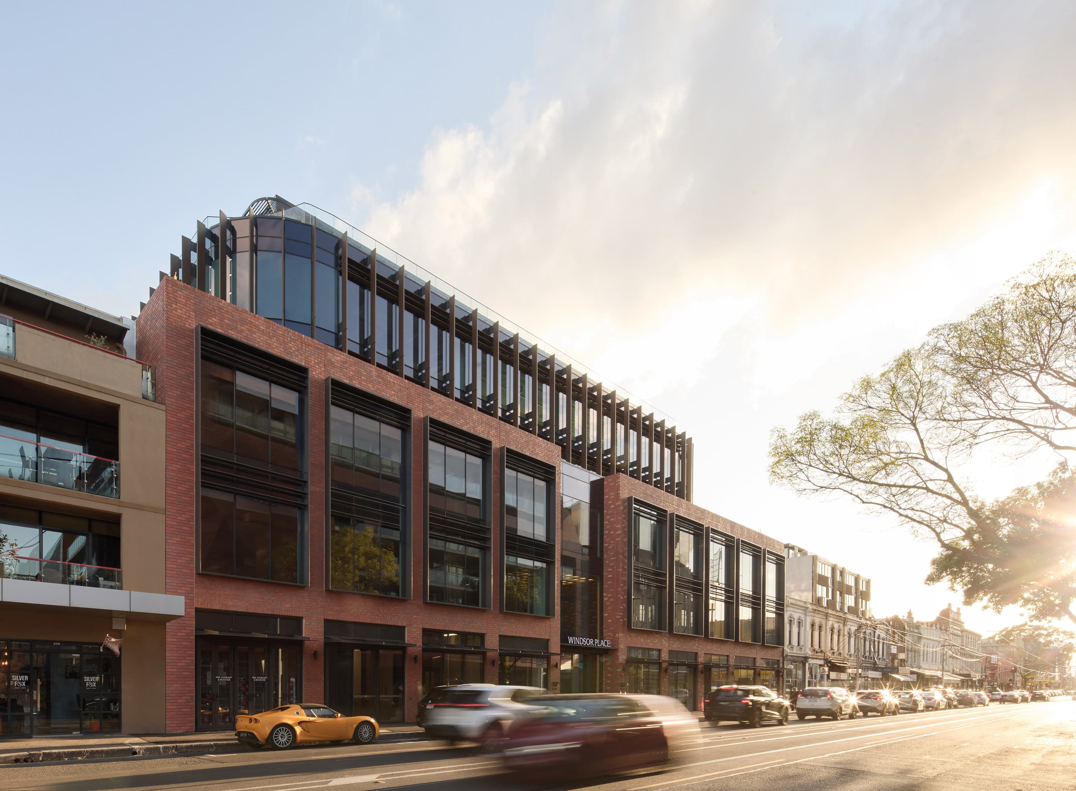 Building view from street.
